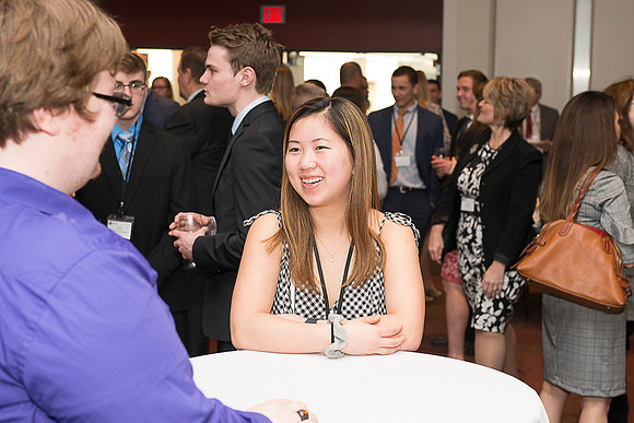 2019 PS&E Banquet 065 _ME37861 pre-dinner gathering