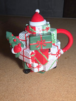 D56 Ceramic Santa Teapot