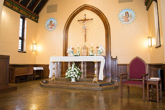 2016-08-20 Mass 038 _ME35649 150th Anniversary, Biship Binzer, Father Don, Mass, St. Bernard
