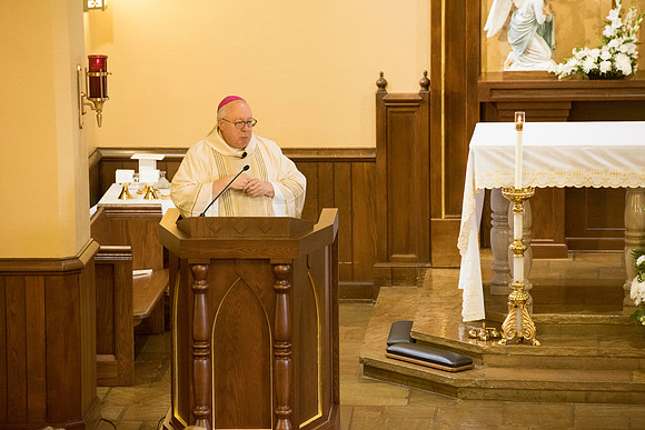 2016-08-20 Mass 006 _ME48516 150th Anniversary, Biship Binzer, Father Don, Mass, St. Bernard