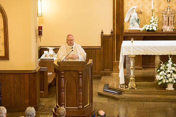 2016-08-20 Mass 008 _ME48518 150th Anniversary, Biship Binzer, Father Don, Mass, St. Bernard