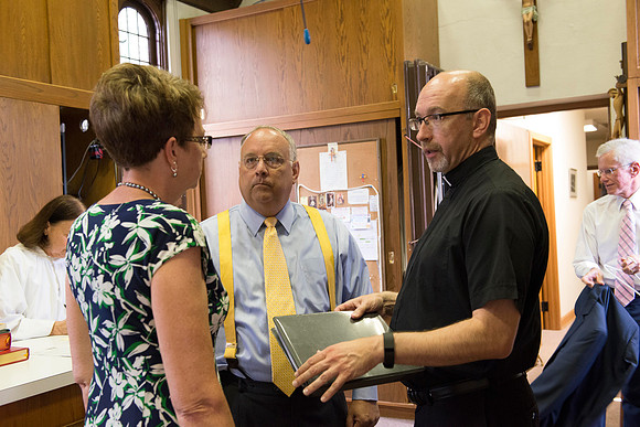 2016-08-20 Mass 003 _ME35621 150th Anniversary, Biship Binzer, Father Don, Mass, St. Bernard