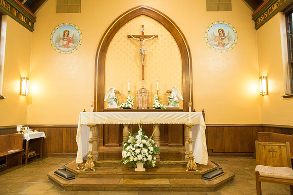 2016-08-20 Mass 033 _ME35632 150th Anniversary, Biship Binzer, Father Don, Mass, St. Bernard