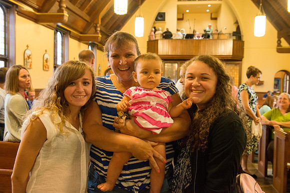 2016-08-20 Mass 034 _ME35633 150th Anniversary, Biship Binzer, Father Don, Mass, St. Bernard